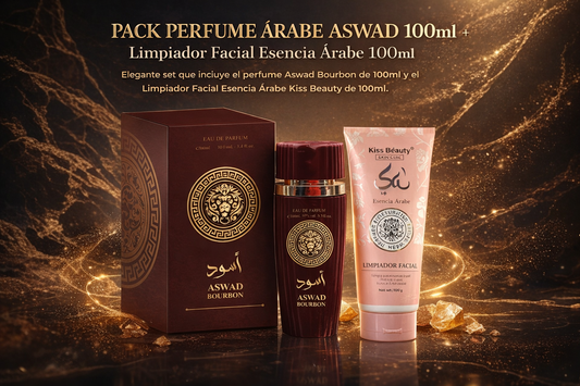 Pack Aswad Esencia Árabe – Fragancia Intensa + Limpieza Facial Premium